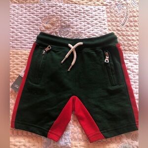 Jordan Craig Kids' Shorts in Forest Green and Cherry Red